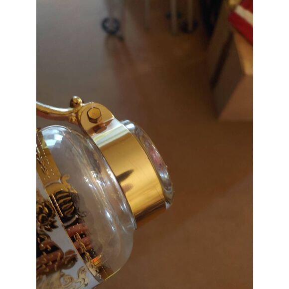 Vintage Set Of 5 Glass W/ Gold Accent Hot Toddy Cups. - Picture 7 of 8